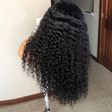 30 Inch Kinky Curly Lace Front Human Hair Wigs 13x4 Deep Wave Frontal Wig .