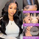 Body Wave 13X4 360 HD Human Hair Lace Frontal Wigs Loose Water Wave 13x6 Transparent Lace Front Human Hair Wig for Black Women