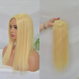 12x13cm Silk Base 613 Blonde Woman Toupee for Human Hair Hairpieces Clip in 16-18 Inch Wigs for Woman