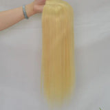 12x13cm Silk Base 613 Blonde Woman Toupee for Human Hair Hairpieces Clip in 16-18 Inch Wigs for Woman