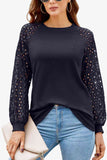 Long Raglan Sleeve Round Neck Tee