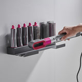 Hair Dryer Curling Stick Storage Rack For Dyson Bathroom Black Bracket Toilet Wall Hanging Storage Air Duct Hanging Rack