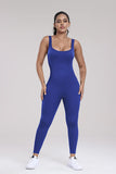 Wide Strap Sleeveless Active Jumpsuit