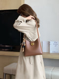 New trendy fashion commuter bucket bag all match large-capacity one-shoulder messenger women's bag