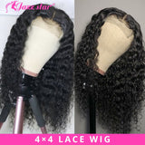 Deep Wave Frontal Wig 4x4 Closure Wig Human Hair Wigs Lace Wigs for Women Human Hair Pre-Plucked With Baby Hair Jazz Star