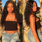 Deep Wave Frontal Wig 4x4 Closure Wig Human Hair Wigs Lace Wigs for Women Human Hair Pre-Plucked With Baby Hair Jazz Star